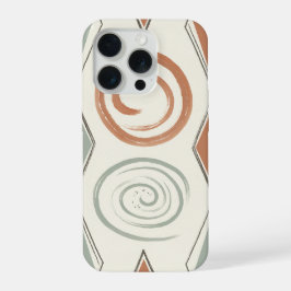 Zen Spiraal Concentrische Cirkel Geometrisch iPhone 15 Pro Case