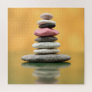 Zen Spirituele stenen balanceren therapeutische ku Legpuzzel