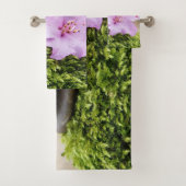 Zen stenen Lotus Flower Landscape Bad Handdoek (Insitu)