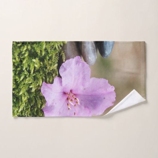 Zen stenen Lotus Flower Landscape Bad Handdoek (Handdoek)