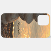 Zen stenen oceaan zonsondergang Case-Mate iPhone case (Achterkant (horizontaal))