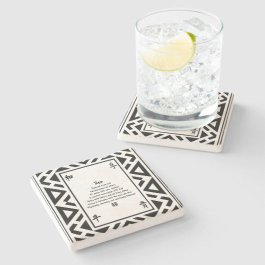 Zen Stenen Onderzetter (Zijkant)