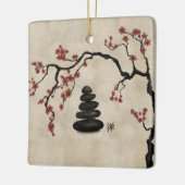 Zen-stenen Sakura Tree Keramisch Ornament (Links)
