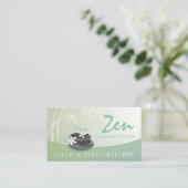 ZEN Stone Bamboe Massage Therapie Salon Spa Loyali Klantenkaartje (Staand voorkant)