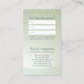 ZEN Stone Bamboo SPA Massage Therapist Appointment Afsprakenkaartje (Achterkant)