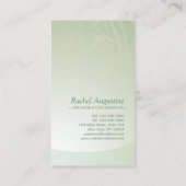ZEN Stone Bamboo YOGA SPA Massage Beauty Salon Visitekaartje (Achterkant)