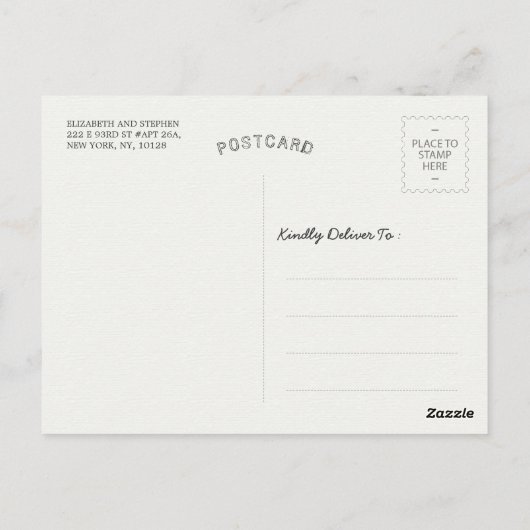 ZEN Stone Bamboo YOGA SPA Massage Therapy Salon Briefkaart (Achterkant)