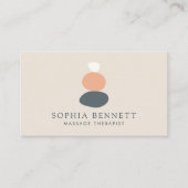 Zen Stone Massage Therapeut Visitekaartje (Voorkant)