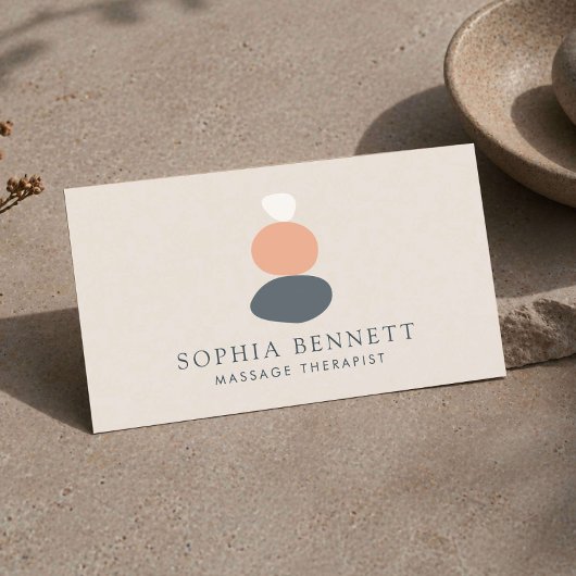 Zen Stone Massage Therapeut Visitekaartje