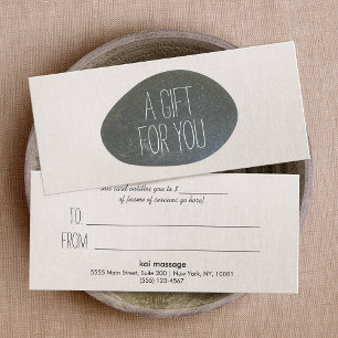 Zen Stone Massage Therapist Cadeaubon