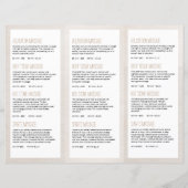 Zen Stone Massage Therapist Trifold Brochure (Achterkant)