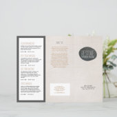 Zen Stone Massage Therapist Trifold Brochure (Staand voorkant)