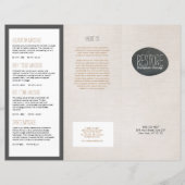 Zen Stone Massage Therapist Trifold Brochure (Voorkant)