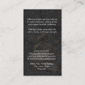 Zen Stones Black Marble and gold - Minimal Visitekaartje (Achterkant)