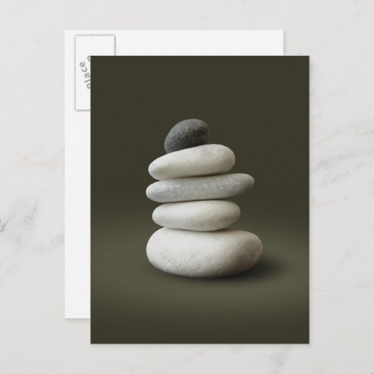Zen Stones briefkaart (Voorkant / Achterkant)
