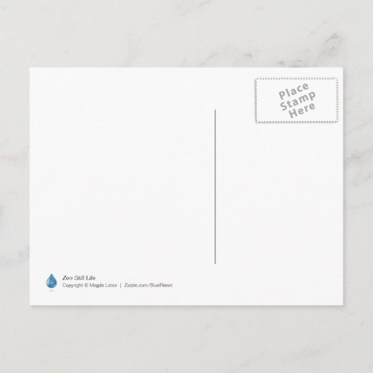 Zen Stones briefkaart (Achterkant)