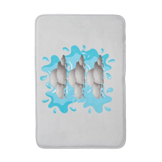 Zen Stones en Water Splash Bath Mat (Voorkant Verticaal)