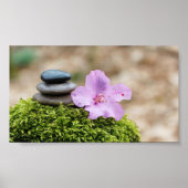 Zen Stones,Flower,Landscape Poster (Voorkant)