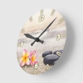 Zen Stones, Flowers, Gold Spirituality Ronde Klok (Hoek)