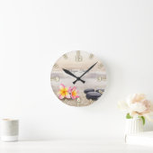 Zen Stones, Flowers, Gold Spirituality Ronde Klok (Huis)