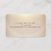 Zen Stones, Flowers, Gold Spirituality Visitekaartje (Achterkant)