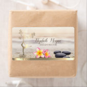 Zen Stones, Flowers, Gold Tree Women Silhouette Etiket (Insitu)