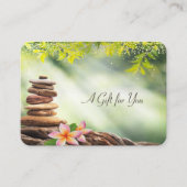 Zen Stones,Flowers,Spa,Massage Kortingskaartje (Voorkant)