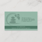 Zen Stones - harmonie en rust Visitekaartje (Achterkant)