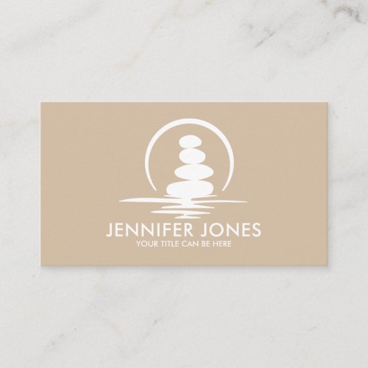 Zen Stones - harmonie en rust Visitekaartje (Voorkant)