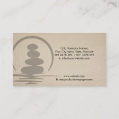 Zen Stones - harmonie en rust Visitekaartje (Achterkant)