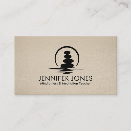 Zen Stones - harmonie en rust Visitekaartje (Voorkant)