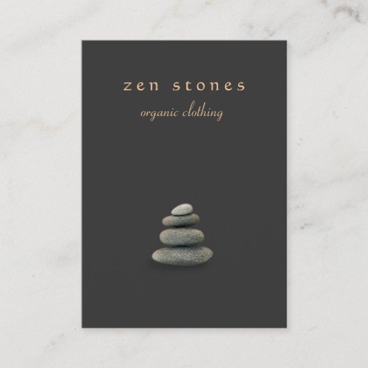 Zen Stones Holistic Healer and Natural Medicine Visitekaartje (Voorkant)