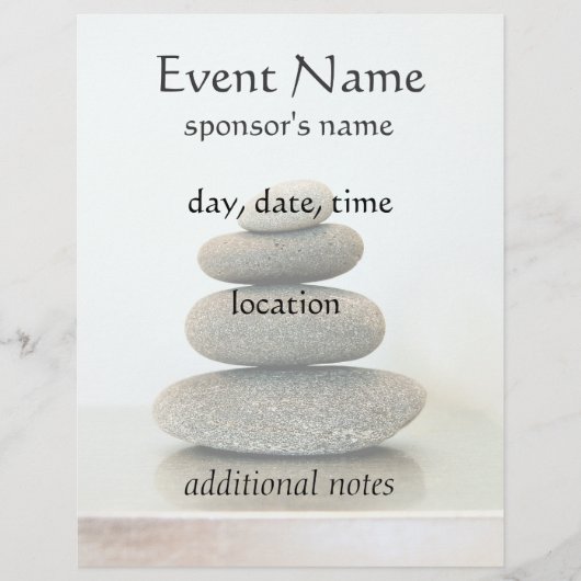 Zen Stones Holistic Healing Arts Flyer (Voorkant)