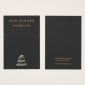 Zen Stones Ketting Bracelet Display Card Visitekaartje (Voorkant /achterkant)
