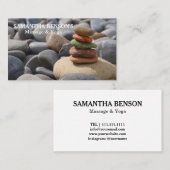 Zen Stones Massage Therapeut Visitekaartje (Voorkant / Achterkant)