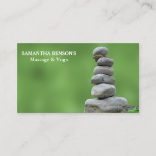 Zen Stones Massage Therapeut Visitekaartje