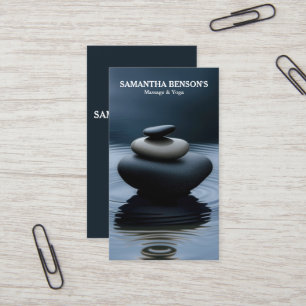 Zen Stones Massage Therapeut Visitekaartje