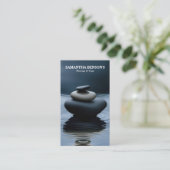 Zen Stones Massage Therapeut Visitekaartje (Staand voorkant)