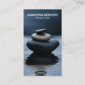 Zen Stones Massage Therapeut Visitekaartje (Voorkant)