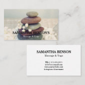 Zen Stones Massage Therapist Visitekaartje (Voorkant / Achterkant)