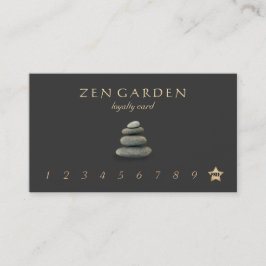 Zen Stones Massagetherapeut Loyalty Punch Kaart