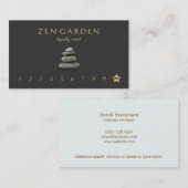 Zen Stones Massagetherapeut Loyalty Punch Kaart (Voorkant / Achterkant)