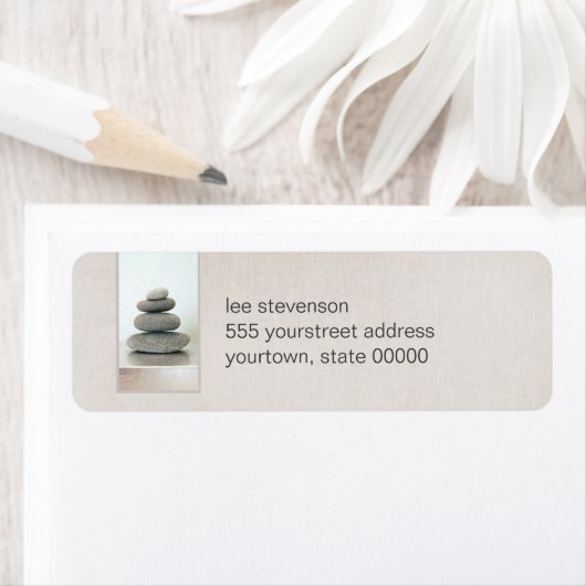 Zen Stones Return Address Labels (Insitu)