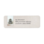 Zen Stones Return Address Labels (Voorkant)