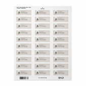 Zen Stones Return Address Labels (Full Sheet)