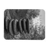 Zen Stones Rock Bottom | Motivatie Inspirerend Magneet (Horizontaal)