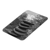 Zen Stones Rock Bottom | Motivatie Inspirerend Magneet (Linkerzijde)