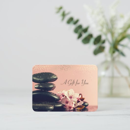 Zen Stones,Spa,Massage Kortingskaartje (Staand voorkant)