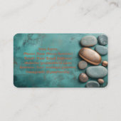 Zen Stones Spa Wellness Tranquility and Balance Visitekaartje (Achterkant)