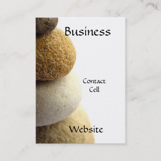 Zen Stones Visitekaartje (Voorkant)
